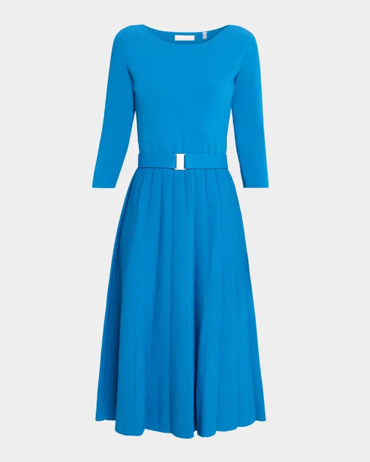 The Sumner Belted Midi Sweater Dress by ELIE TAHARI