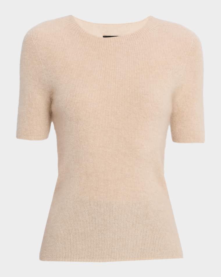 The Yelena Cashmere Short-Sleeve Sweater by ELIE TAHARI