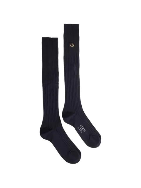 Libra zodiac-embroidered socks by ELIOS MILANO