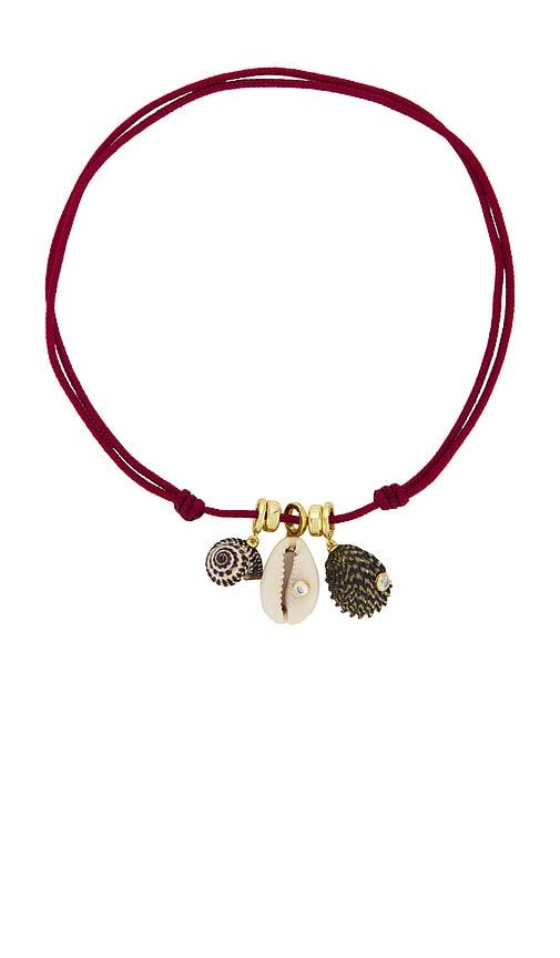 Eliou Drift Necklace in Burgundy in Burgundy by ELIOU
