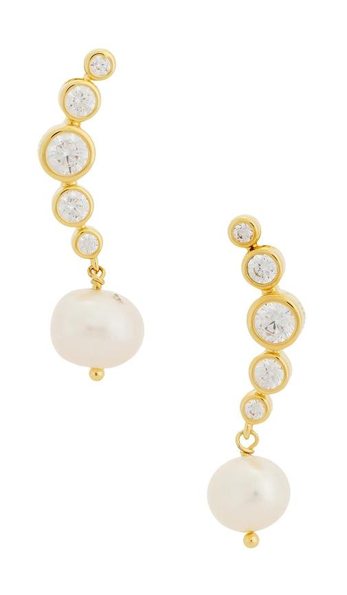 Eliou Elene Earrings in Metallic Gold by ELIOU
