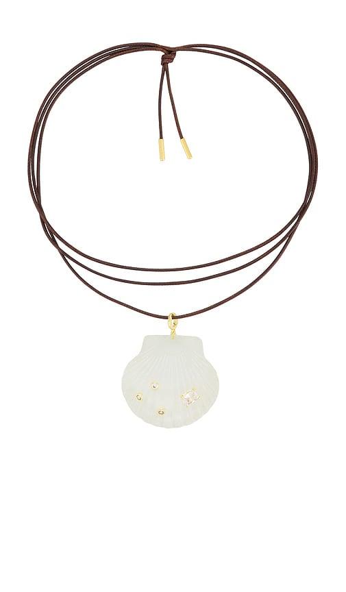 Eliou Vieira Wrap Necklace in Metallic Gold by ELIOU