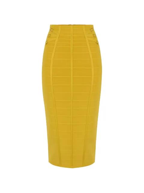 3D knit embellished midi skirt by ELISABETTA FRANCHI