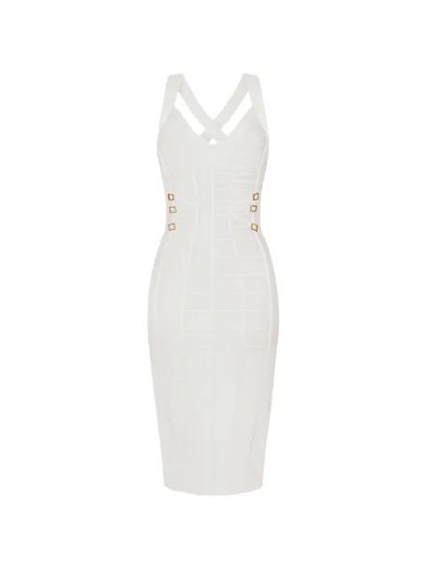 3D knit pencil midi dress by ELISABETTA FRANCHI