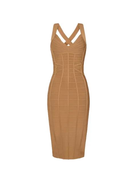 3D knit pencil midi dress by ELISABETTA FRANCHI