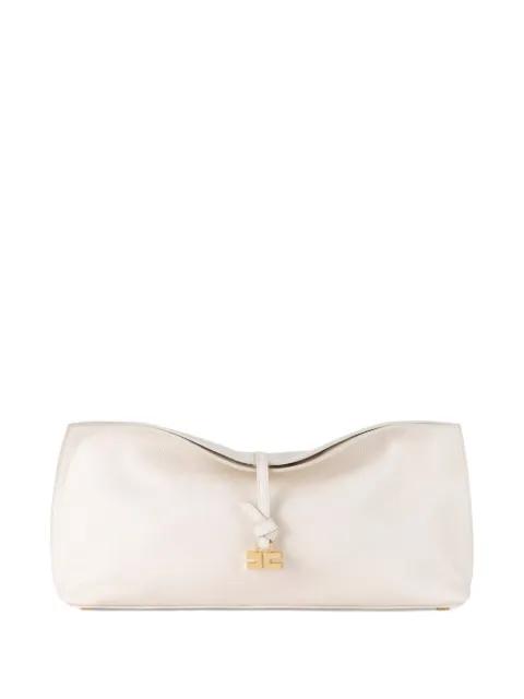 Boulevard leather tie-fastening clutch by ELISABETTA FRANCHI