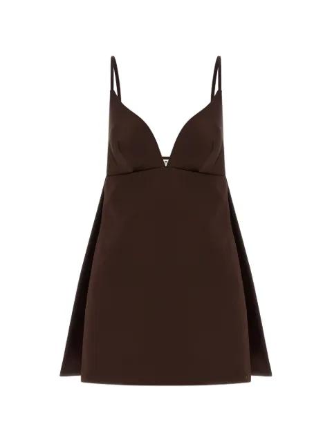 Duchesse V-neck mini dress by ELISABETTA FRANCHI