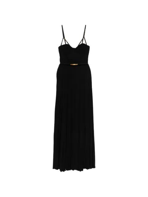 Red Carpet bustier belted maxi dress by ELISABETTA FRANCHI