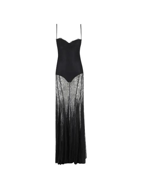 Red Carpet lace-panelled maxi dress by ELISABETTA FRANCHI