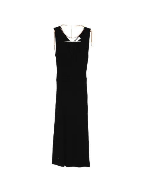 V-neck ribbed midi dress by ELISABETTA FRANCHI