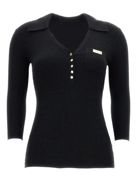 V-neck ribbed sweater by ELISABETTA FRANCHI