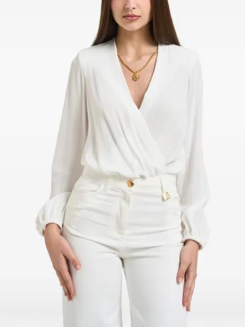 V-neck wrap-style blouse by ELISABETTA FRANCHI