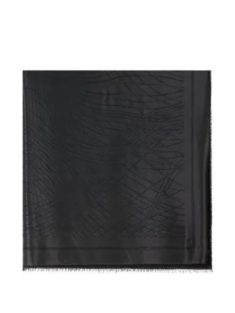 abstract-print frayed scarf by ELISABETTA FRANCHI