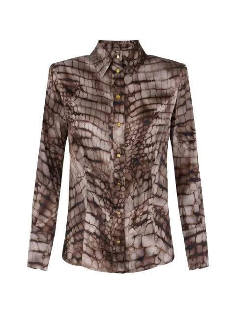 alligator-print shirt by ELISABETTA FRANCHI