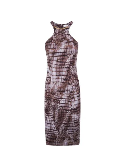 animal-print midi dress by ELISABETTA FRANCHI