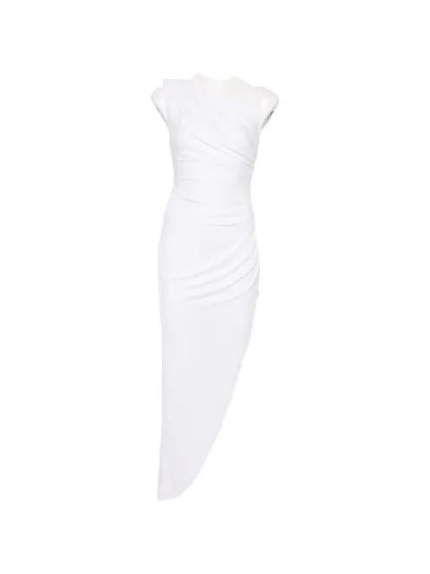 asymmetric draped midi dress by ELISABETTA FRANCHI
