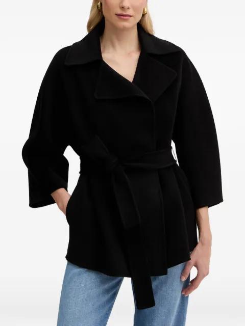 belted three-quarter sleeve coat by ELISABETTA FRANCHI