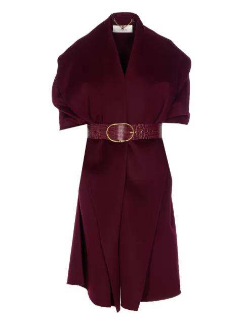 belted wool cape by ELISABETTA FRANCHI