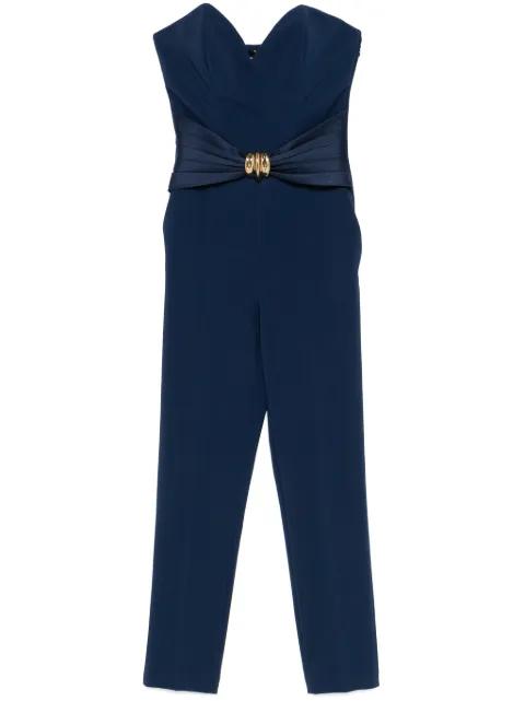 bow-detail crepe jumpsuit by ELISABETTA FRANCHI