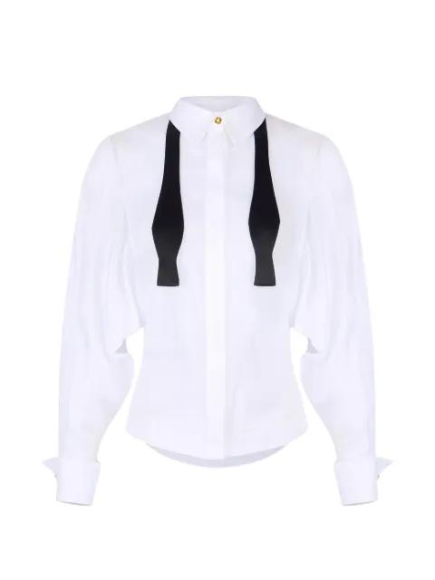 bow tie cotton shirt by ELISABETTA FRANCHI