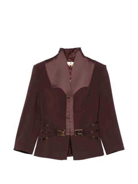 buckle-detail fitted jacket by ELISABETTA FRANCHI