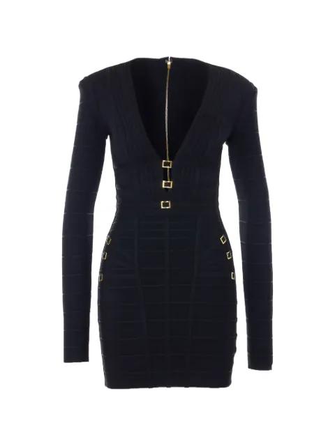 buckle-detail ribbed mini dress by ELISABETTA FRANCHI