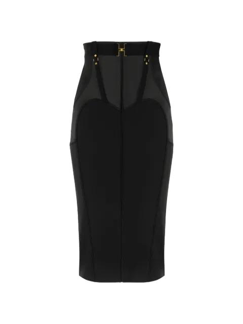 bustier metal logo belt midi skirt by ELISABETTA FRANCHI