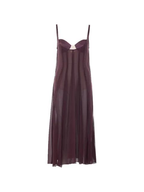 bustier-style pleated dress by ELISABETTA FRANCHI