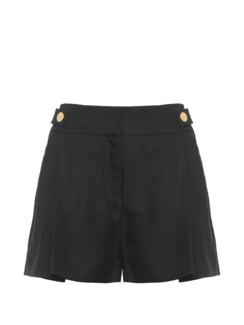 button-detail pleated shorts by ELISABETTA FRANCHI