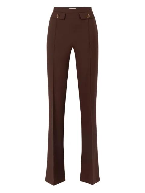 button-detailed flared trousers by ELISABETTA FRANCHI