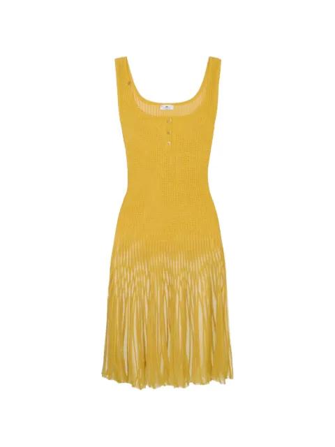 button plissé dress by ELISABETTA FRANCHI