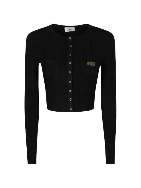 button ribbed cardigan by ELISABETTA FRANCHI