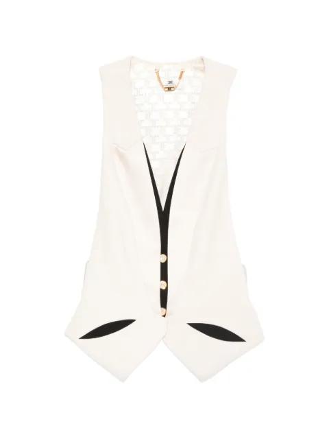button sleeveless waistcoat by ELISABETTA FRANCHI