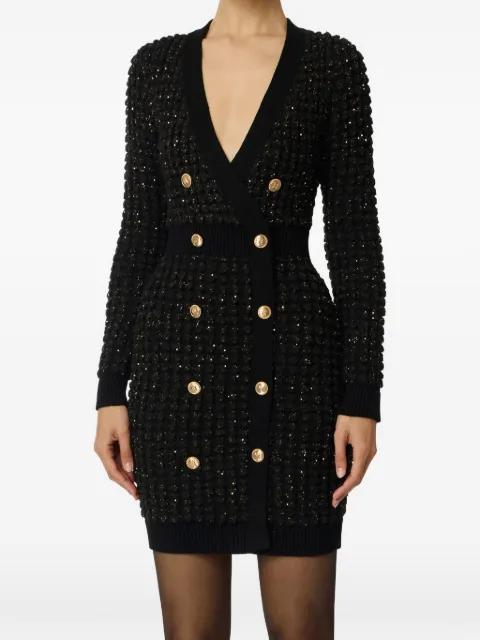 buttoned V-neck mini dress by ELISABETTA FRANCHI