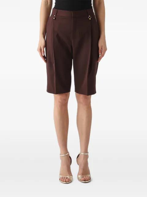 buttoned pleated shorts by ELISABETTA FRANCHI