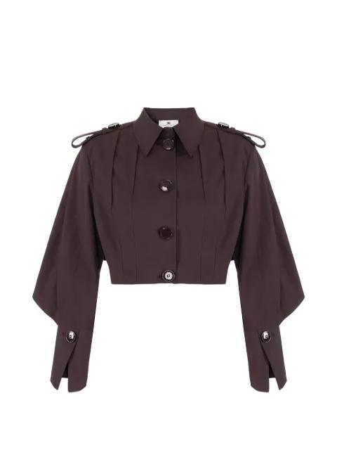 cape-sleeves cropped jacket by ELISABETTA FRANCHI