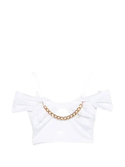 chain cold-shoulder top by ELISABETTA FRANCHI