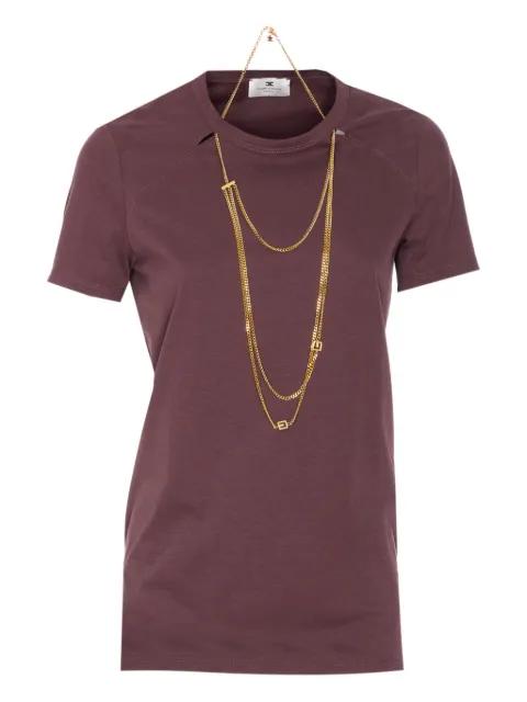 chain-detail T-shirt by ELISABETTA FRANCHI
