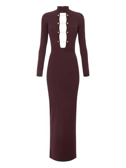 chain-detail cut-out maxi dress by ELISABETTA FRANCHI