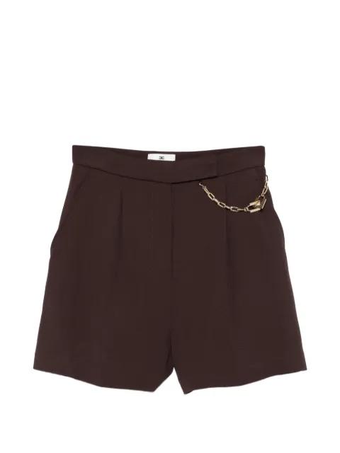 chain-detail pleated shorts by ELISABETTA FRANCHI
