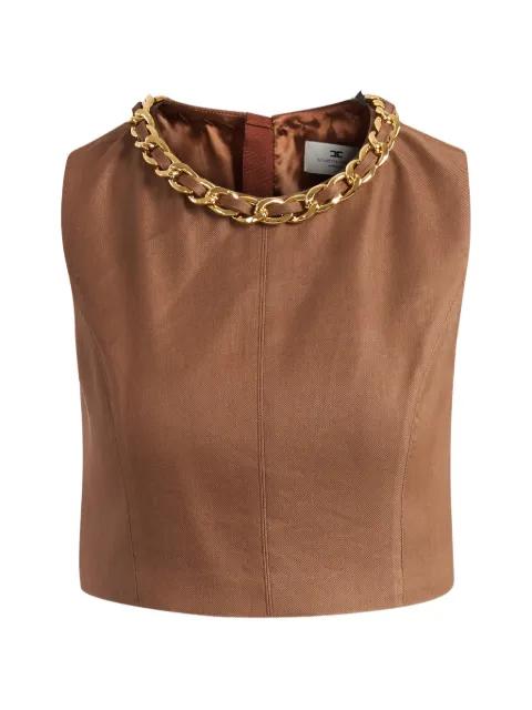chain-link crop top by ELISABETTA FRANCHI