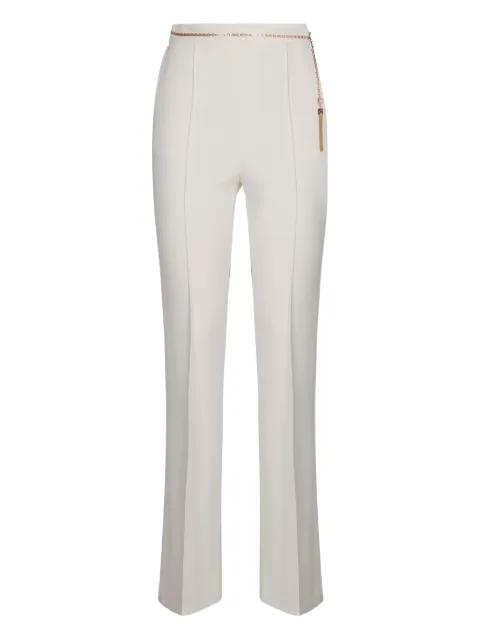 chain tassel crêpe trousers by ELISABETTA FRANCHI