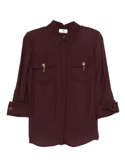 charm-detail pocket shirt by ELISABETTA FRANCHI