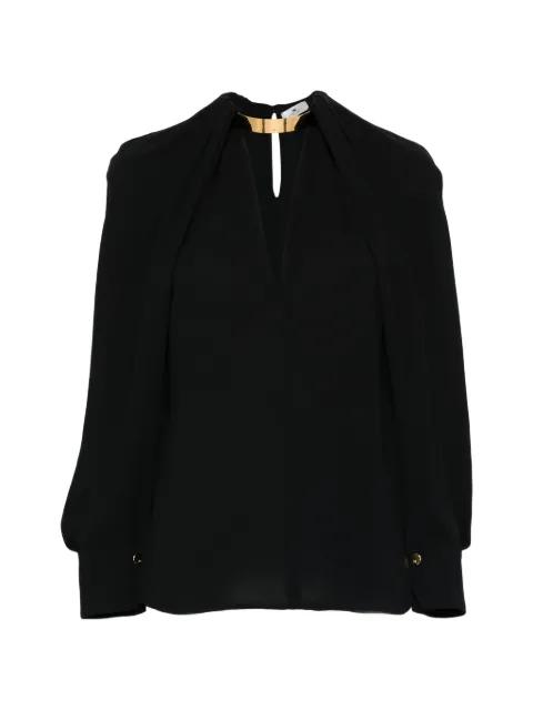 choker V-neck blouse by ELISABETTA FRANCHI