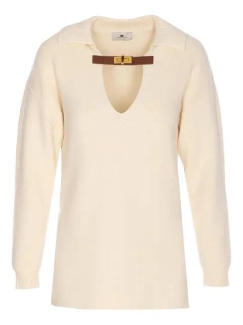 collar detail sweater by ELISABETTA FRANCHI