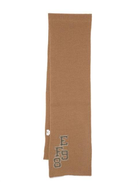college-style patch scarf by ELISABETTA FRANCHI