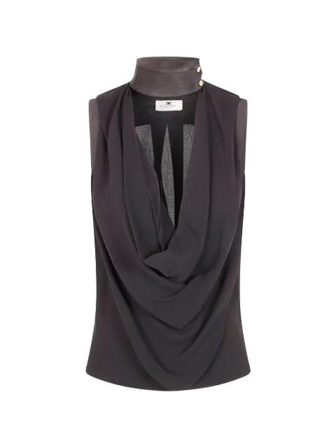 cowl-neck sleeveless blouse by ELISABETTA FRANCHI
