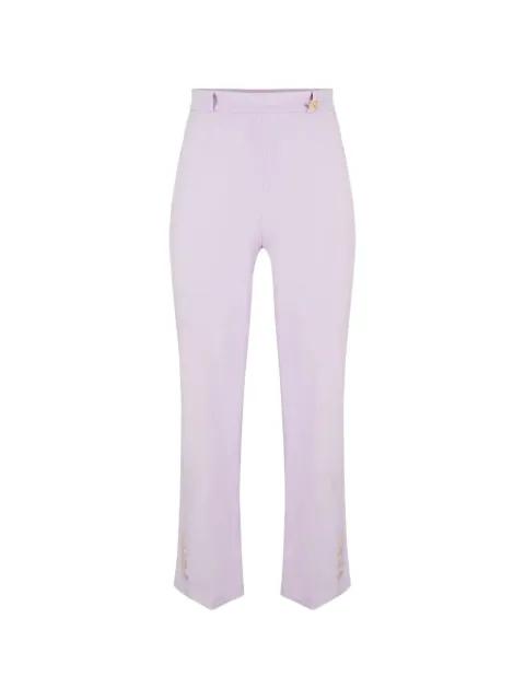 crepe button trousers by ELISABETTA FRANCHI