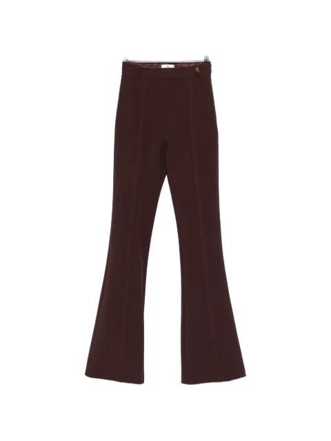 crepe flared trousers by ELISABETTA FRANCHI