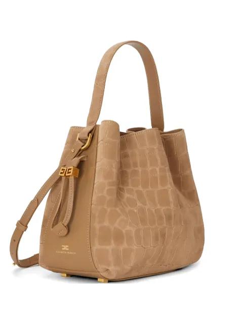 crocodile-effect tote bag by ELISABETTA FRANCHI